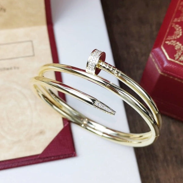 ˇGilded EraˇJUSTE BRACELET 3.5MM DOUBLE ROW DIAMOND