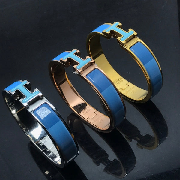 ˇGilded EraˇH BRACELET BLUE RAINBOW CERAMIC