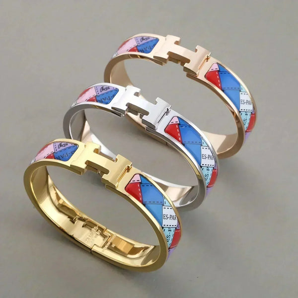 ˇGilded EraˇH BRACELET DOTTED BORDER 12MM