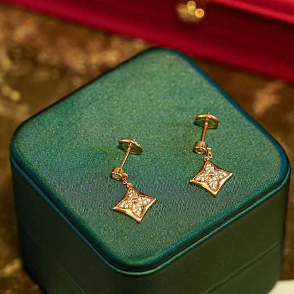 ˇGilded EraˇSTAR DIAMONDS EARRINGS GOLD