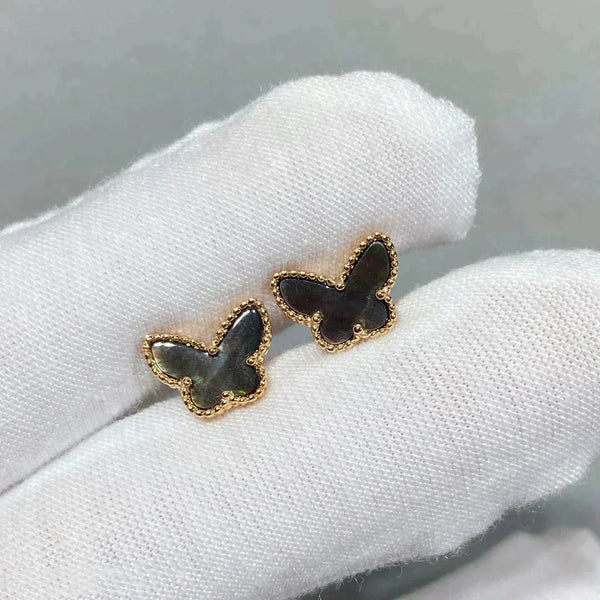 ˇGilded EraˇBUTTERFLY DARK MOP  EARRINGS
