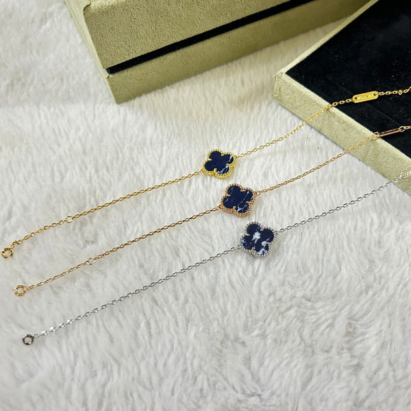 ˇGilded EraˇCLOVER 1 MOTIF PIETERSITE BRACELET
