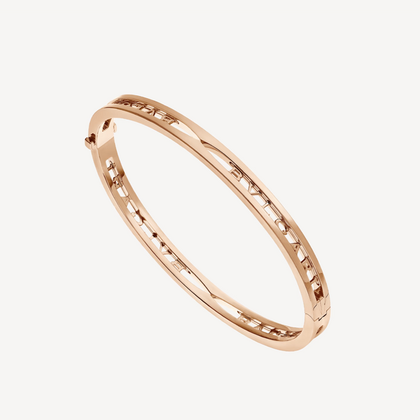 ˇGilded EraˇZERO 1 SPIRAL LOGO PINK GOLD BRACELET