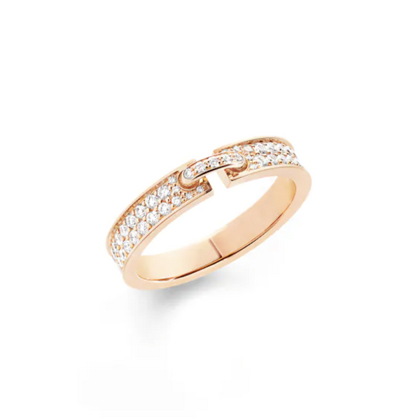 ˇGilded EraˇALLIANCE LIENS VIDENCE PAVED DIAMOND 4MM RING