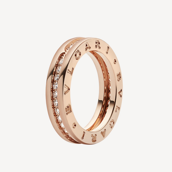 ˇGilded EraˇZERO 1 ONE-BAND PAVED DIAMONDS ON THE SPIRAL RING