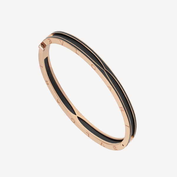 ˇGilded EraˇZERO 1 PINK GOLD WITH MATTE BLACK CERAMIC BRACELET