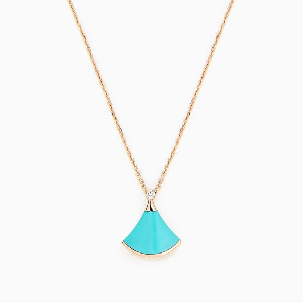 ˇGilded EraˇDREAM NECKLACE TURQUOISE PINK GOLD