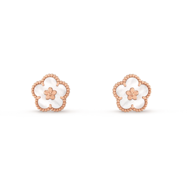 ˇGilded EraˇLUCKY PINK GOLD WHITE MOP EARRINGS