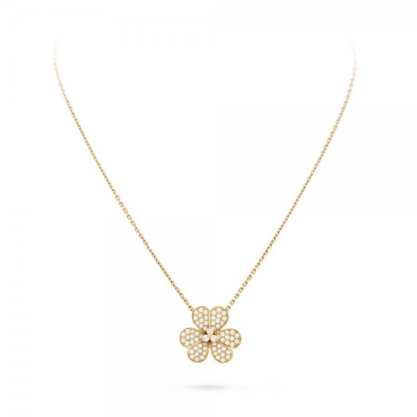 ˇGilded EraˇFLOWER DIAMOND NECKLACE