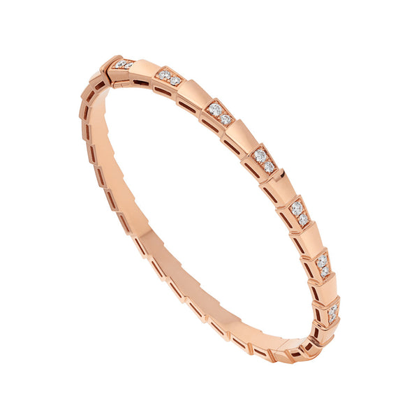 ˇGilded EraˇSERPENTI SMALL BRACELET PINK GOLD DIAMOND