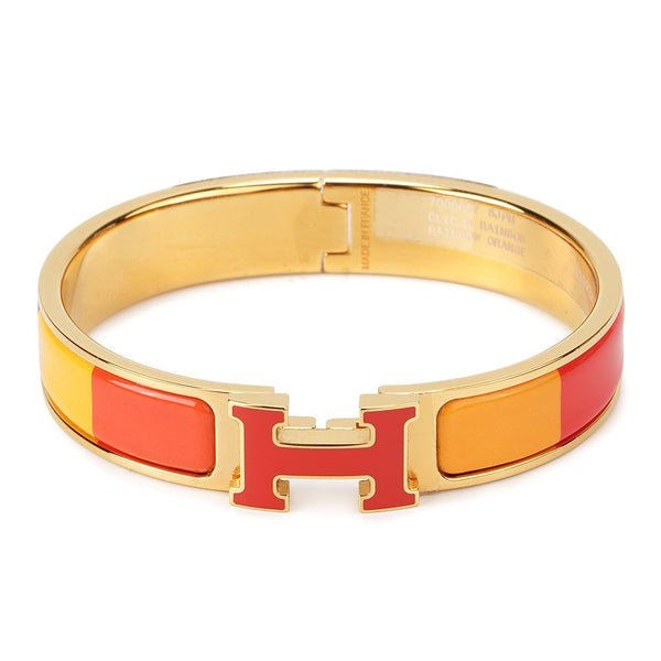 ˇGilded EraˇH BRACELET ORANGE RAINBOW CERAMIC