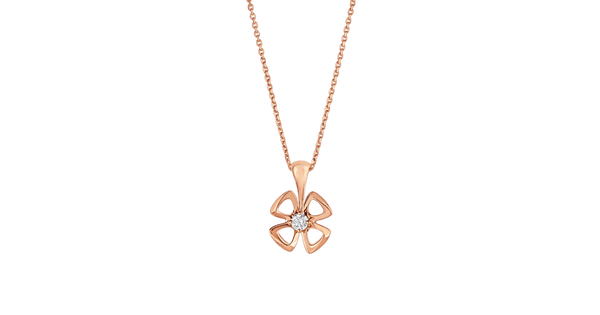 ˇGilded EraˇFIOREVER NECKLACE DIAMOND CENTER