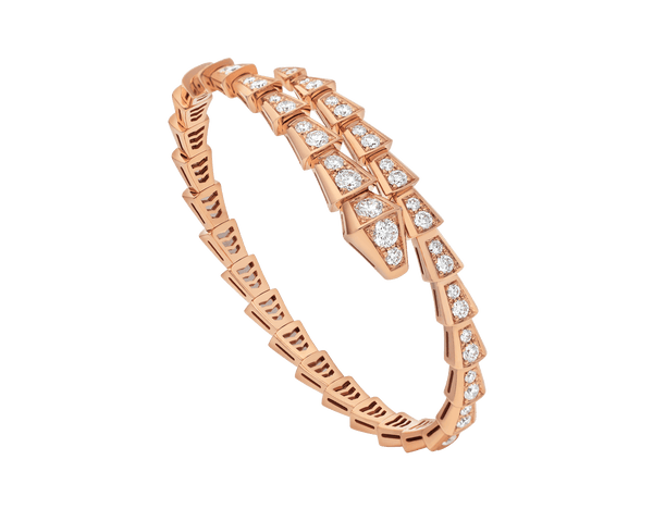 ˇGilded EraˇSERPENTI BRACELET 6.8MM PINK GOLD DIAMOND