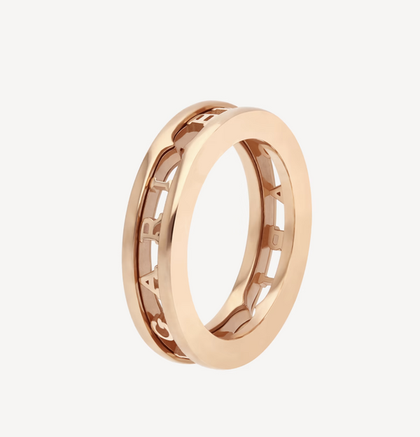 ˇGilded EraˇZERO 1 ONE-BAND WITH OPENWORK LOGO SPIRAL RING