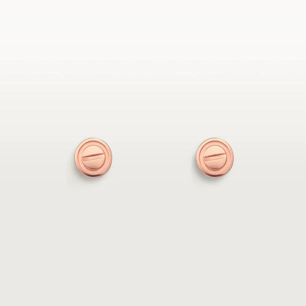 ˇGilded EraˇLOVE EARRINGS PINK GOLD 10MM