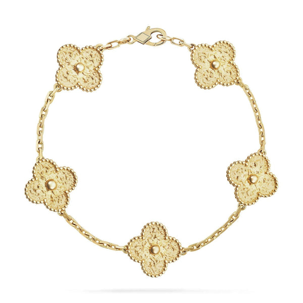 ˇGilded EraˇCLOVER 5 MOTIFS BRONZING BRACELET