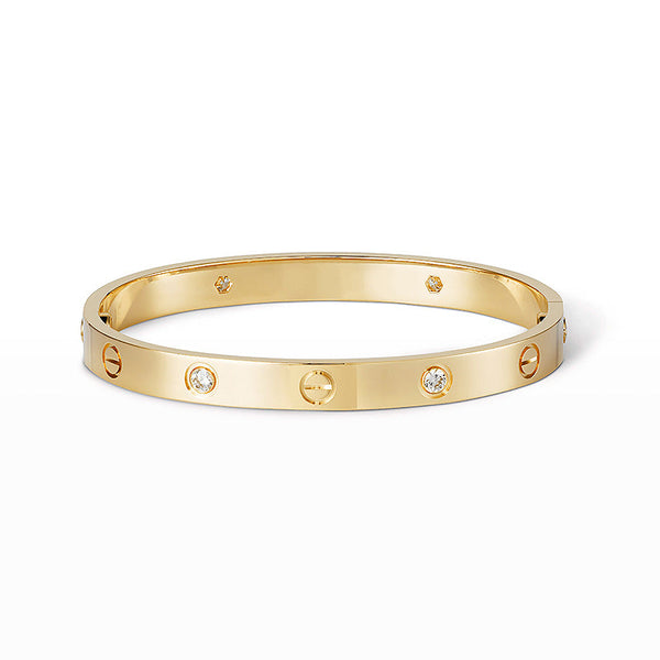 ˇGilded EraˇLOVE BRACELET 6.1MM 4 DIAMONDS