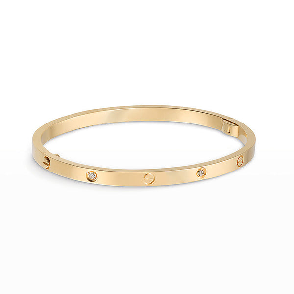 ˇGilded EraˇLOVE BRACELET 3.65MM 6 DIAMONDS