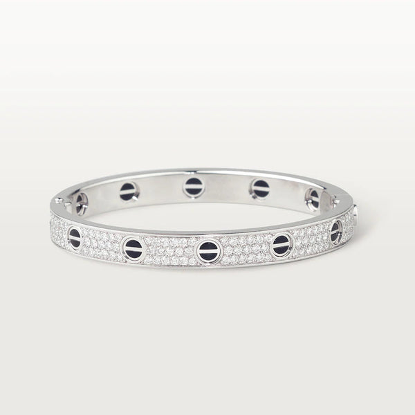 ˇGilded EraˇLOVE BRACELET 6.1MM DIAMOND-PAVED CERAMIC