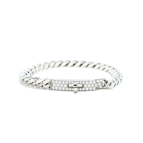 ˇGilded EraˇKELLY CHAIN SILVER DIAMOND BRACELET
