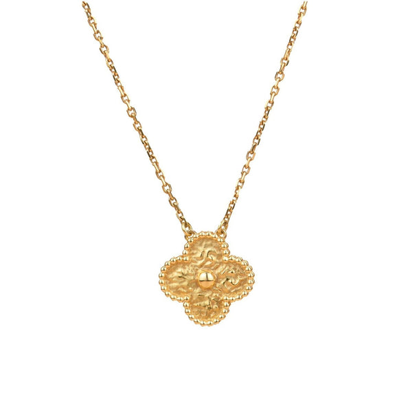 ˇGilded EraˇCLOVER 15MM  BRONZING NECKLACE