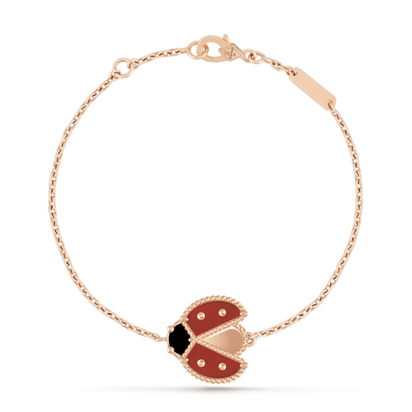 ˇGilded EraˇLUCKY SPRING 1 MOTIF ROSE GOLD BRACELET