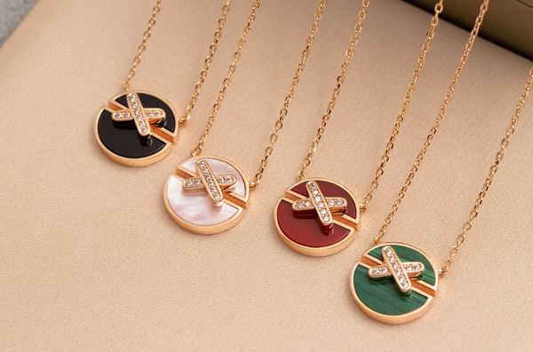 ˇGilded EraˇJEUX DE PINK GOLD DIAMOND NECKLACE