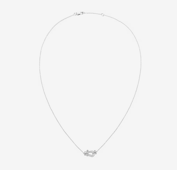 ˇGilded EraˇFORCE 10 DIAMOND SILVER NECKLACE MINI MODEL