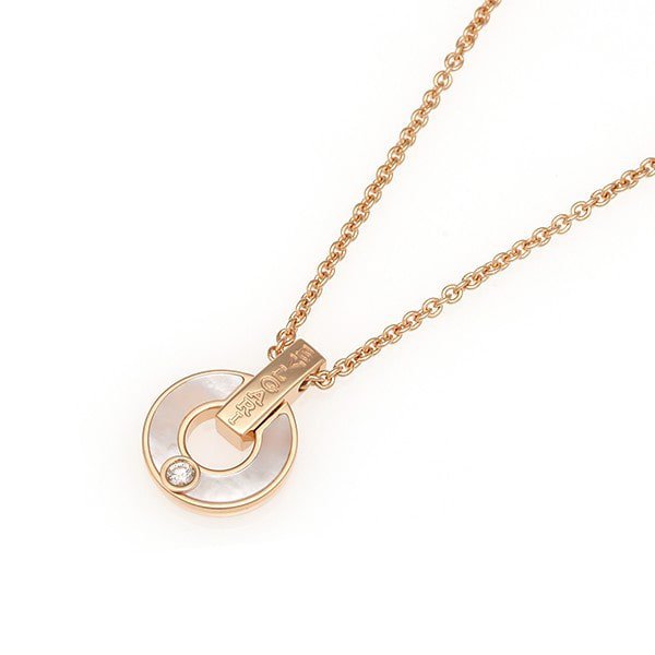 ˇGilded EraˇGARI NECKLACE PINK GOLD MOP