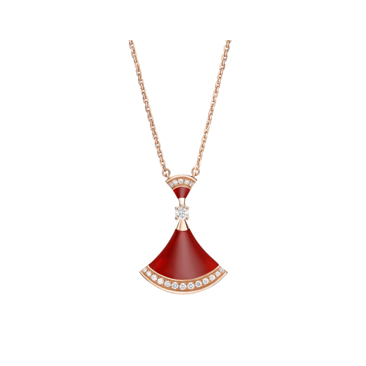 ˇGilded EraˇDREAM NECKLACE CARNELIAN DIAMOND