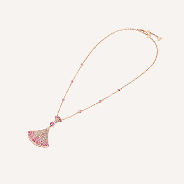 ˇGilded EraˇDREAM NECKLACK DIAMOND PINK GOLD