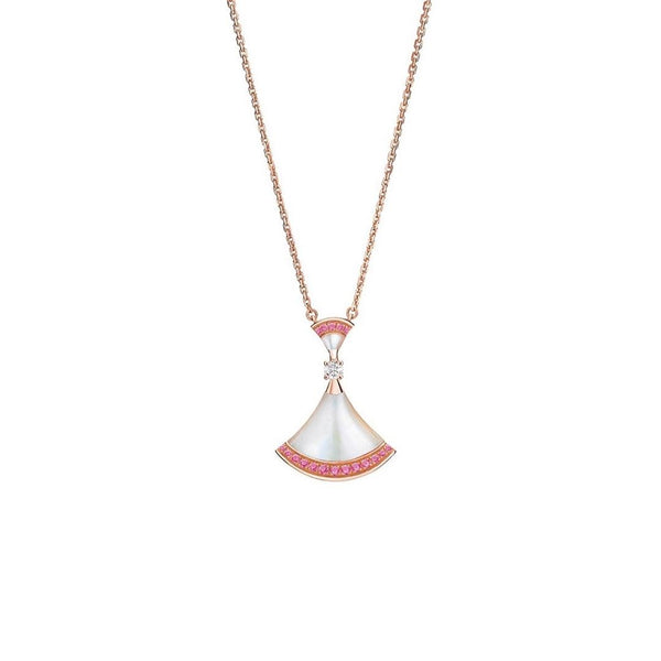 ˇGilded EraˇDREAM NECKLACE MOP PINK DIAMOND