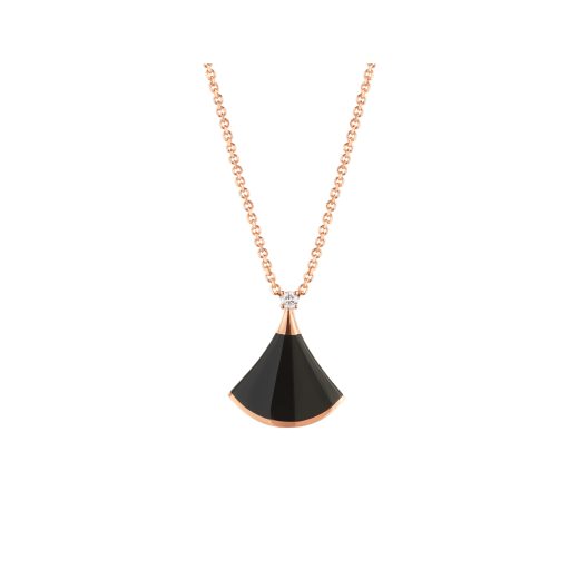 ˇGilded EraˇDREAM NECKLACE ONYX 1 DIAMOND