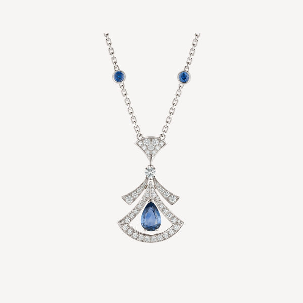 ˇGilded EraˇDREAM NECKLACE AGATE DIAMOND SILVER