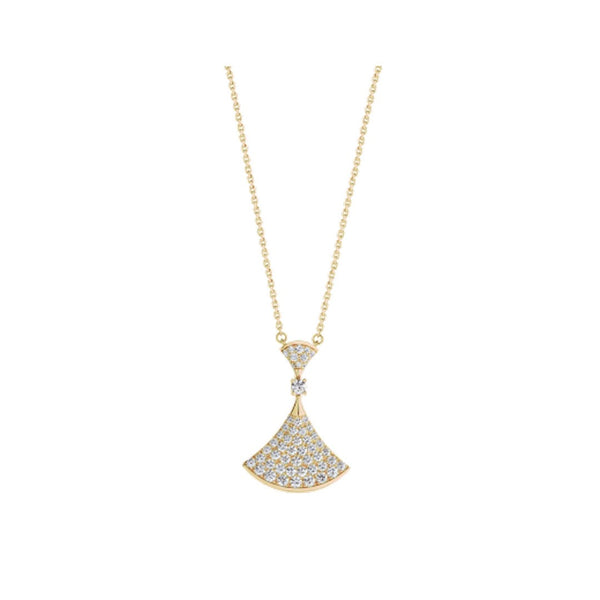 ˇGilded EraˇDREAM NECKLACE GOLD FULL DIAMOND