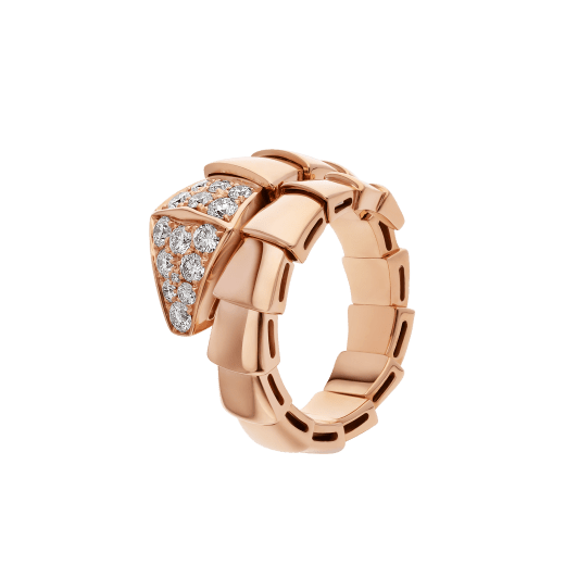 ˇGilded EraˇSERPENTI RING PINK GOLD DIAMOND
