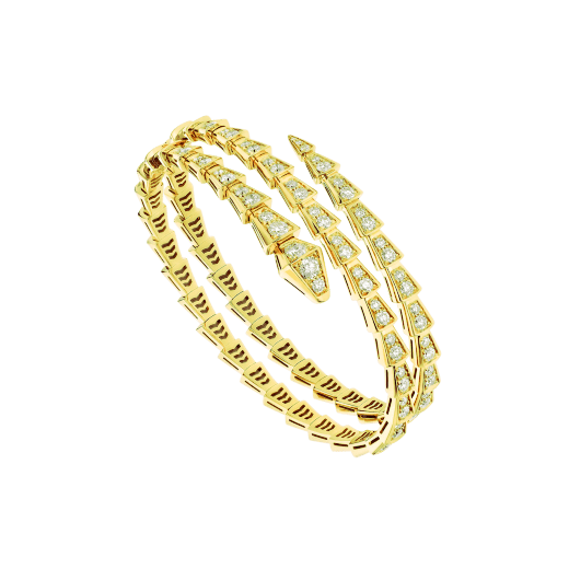 ˇGilded EraˇSERPENTI BRACELET GOLD DIAMOND DOUBLE ROW