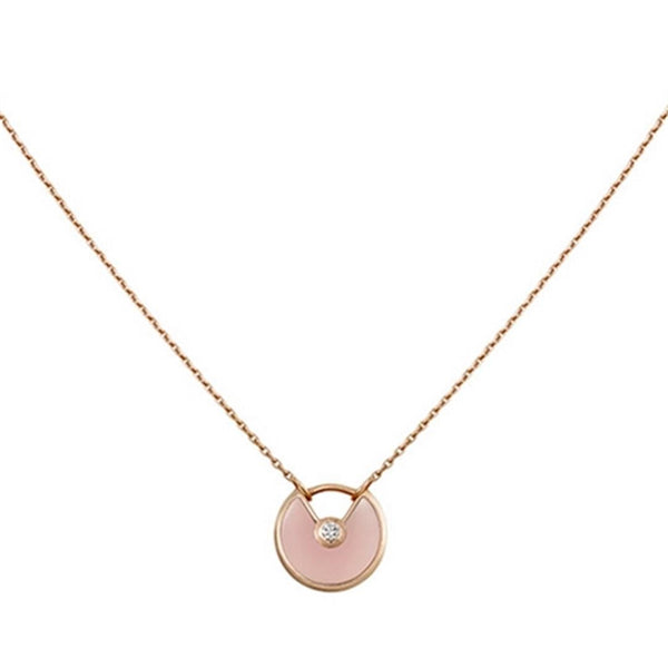 ˇGilded EraˇAMULETTE ROSE GOLD PINK MOP NECKLACE