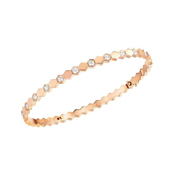 ˇGilded EraˇBEE LOVE PINK GOLD DIAMOND BRACELET