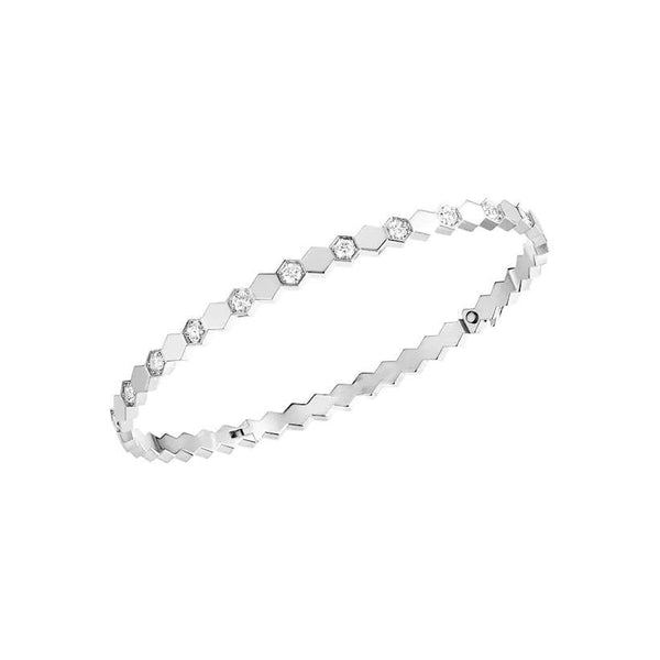 ˇGilded EraˇBEE LOVE SILVER DIAMOND BRACELET