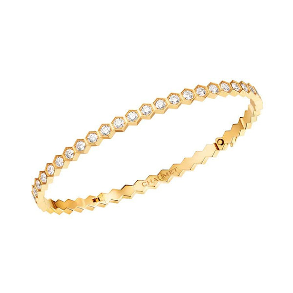 ˇGilded EraˇBEE LOVE GOLD BRACELET FULL DIAMOND