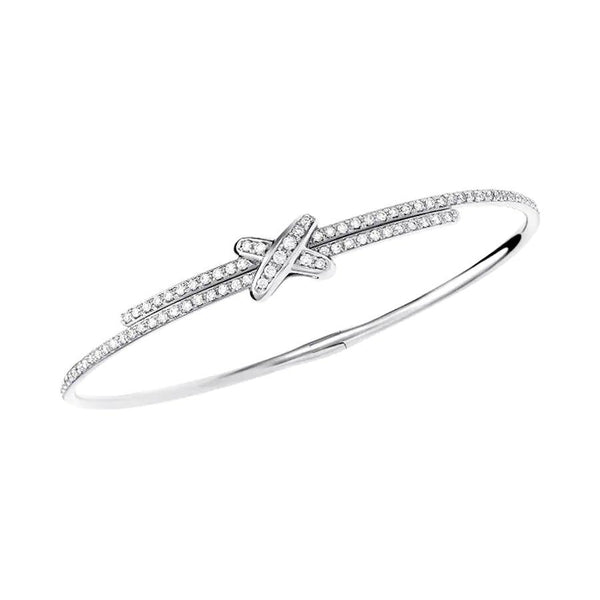 ˇGilded EraˇJEUX DE BRACELET DIAMONDS SILVER