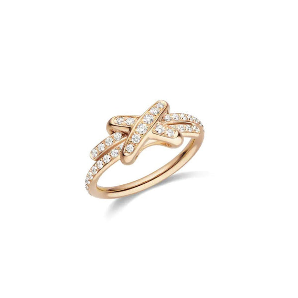ˇGilded EraˇJEUX DE RING PINK GOLD DIAMOND