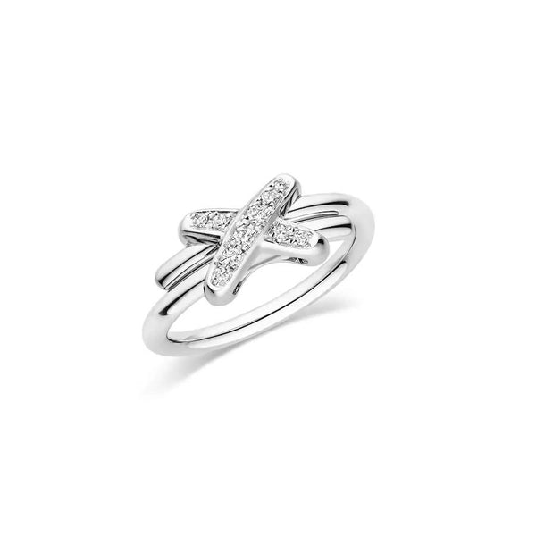 ˇGilded EraˇJEUX DE SILVER DIAMOND RING