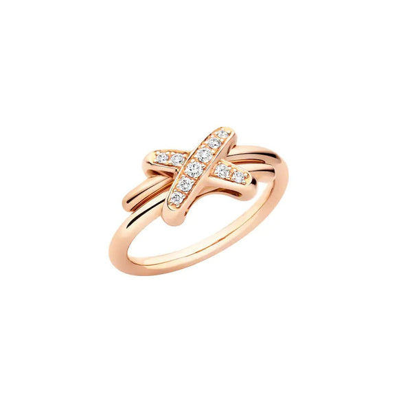 ˇGilded EraˇJEUX DE PINK GOLD DIAMOND RING