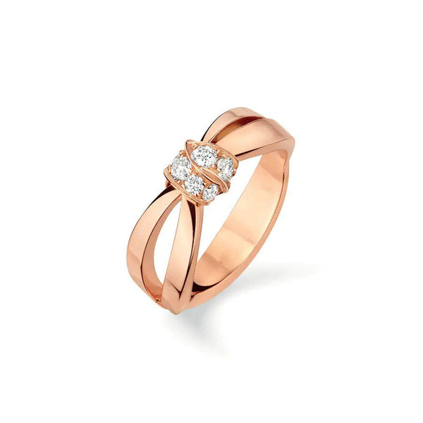 ˇGilded EraˇLIENS RING PINK GOLD DIAMOND