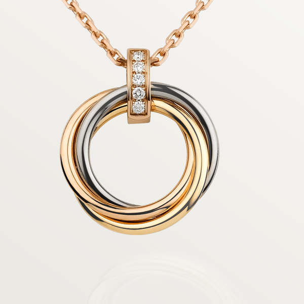 ˇGilded EraˇTRINITY NECKLACE GOLD  DIAMONDS