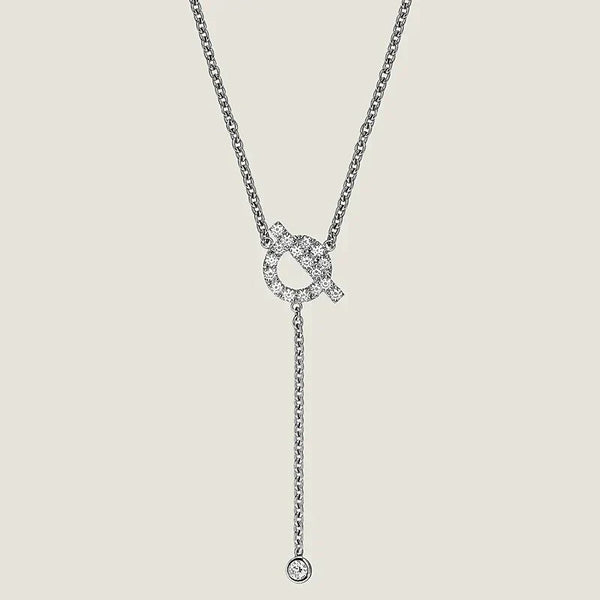 ˇGilded EraˇFINESSE SILVER DIAMOND NECKLACE