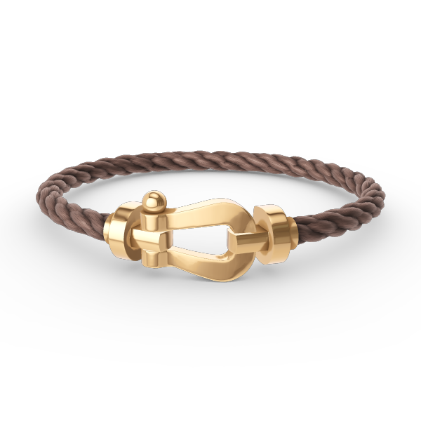 ˇGilded EraˇFORCE LARGE HORSESHOE NO DIAMOND BRACELET GOLD