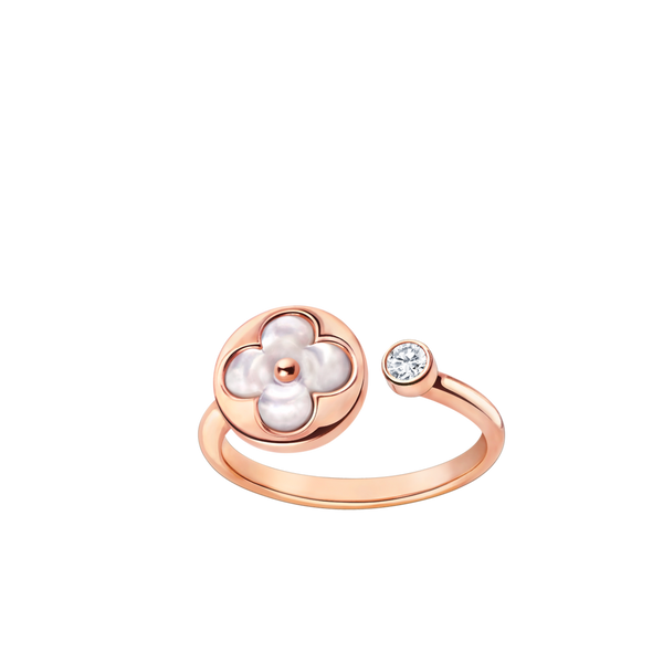 ˇGilded EraˇSUN 1 DIAMOND PINK MOP RING